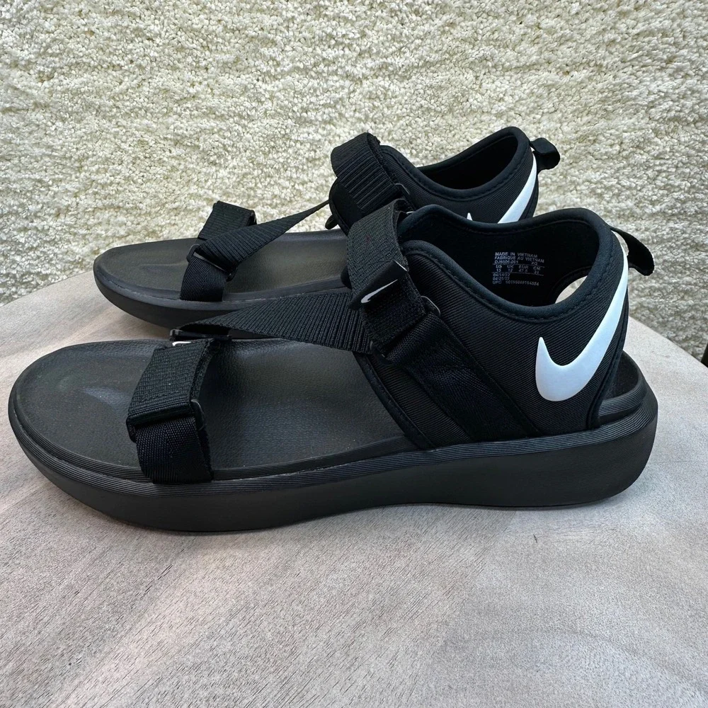 Nike Vista Sandal Mens 13 Black White Strappy Sport Utility DJ6606-001 NEW